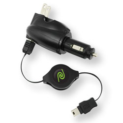 Emerge Tech 3-In-1 Charger USB/Car/Wall