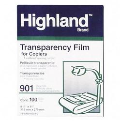3M Highland Transparency Film - Letter - 8.5 x 11 - 100 x Sheet(s) - Clear