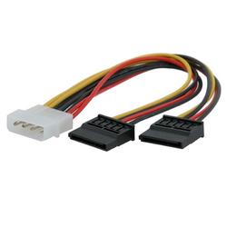 Eforcity 4 pin Molex connecter to 2 Serial ATA Power Splitter Cable by Eforcity