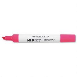 Faber Castell/Sanford Ink Company 4009® Highlighter, Chisel Tip, Pink Ink, Dozen (SAN64327)