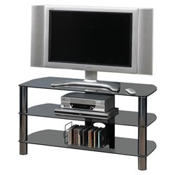 Techcraft 41 Gloss Blk Tv Stand