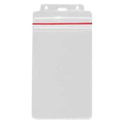 BRADY PEOPLE ID - CIPI 4X6IN (ID) VERTICAL ZIP-LOCK W/RED STRI