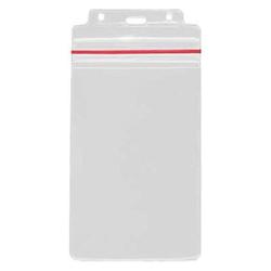 BRADY PEOPLE ID - CIPI 4X6IN (ID) VERTICAL ZIP-LOCK W/RED STRI