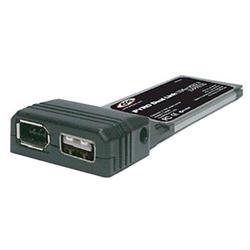 ADS TECHNOLOGIES ADS PYRO 2 Port Firewire & 1 Port USB 2.0 ExpressCard Adapter - 2 x 6-pin IEEE 1394a - FireWire External, 1 x 4-pin USB 2.0 - USB External - Plug-in Module