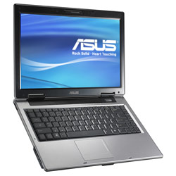 ASUS - NOTEBOOKS ASUS A8DC-A1 Laptop Computer/Silver, 14 inch WXGA 1280x800, NV 8400M G 128MB (DX10), Super Multi ODD, OS Vista Premium, 802.11 a/b/g WLAN, BT, 0.3M CAM, AMD Tur