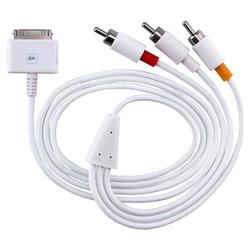 Eforcity AV Composite Cable for Creative Zen Vision M / Vision W, White