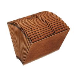 Sparco Products Accordion Files,No-Flap,12 Pckts,Jan-Dec,Legal,15 x10 ,Brown (SPR26539)