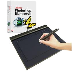 ADESSO Adesso Cybertablet Z12A Ultra Slim Graphics Tablet - 10 x 6.25 - 2000 lpi - Pen - USB