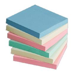 Sparco Products Adhesive Notes, 3 x3 , Assorted Pastel (SPR19788)