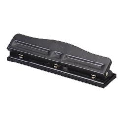 OFFICEMATE INTERNATIONAL CORP Adjustable 3 Hole Punch,11 Sheet Cap, Black (OIC90095)