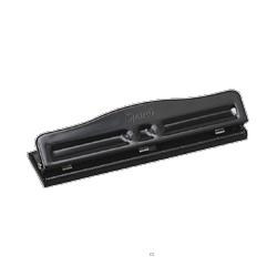 Sparco Products Adjustable 3 Hole Punch, Adjustable, 1/4 Size, 8 Sht Cap,BK (SPR00786)