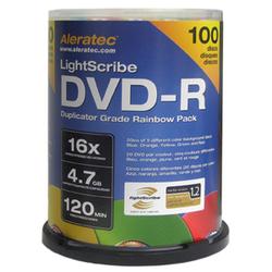ALERATEC INC Aleratec LightScribe 16x DVD-R Media - 4.7GB - 100 Pack