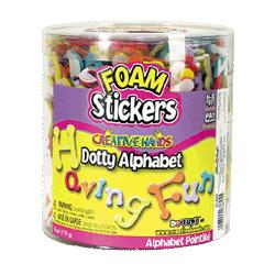 Fibre-Craft Materials Corp Alphabet Foam Stickers, 3-D, 6oz Bucket (FCM21442)