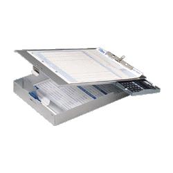 OFFICEMATE INTERNATIONAL CORP Aluminum Form Holder with 1 Deep Storage/Calculator,8-1/2 x12 (OIC83201)