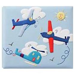 Amanda Blu Plush Top Fabric Postbound Album 12x12: Fly Boys