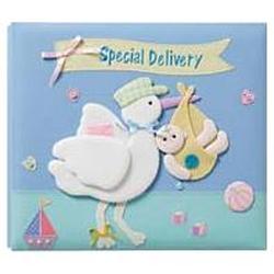 Amanda Blu Plush Top Fabric Postbound Album 12x12: Special Delivery