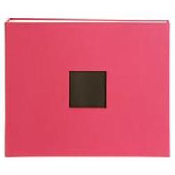 American Crafts Cloth D-Ring Album 12 X12 -Pink