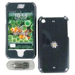 Wireless Emporium, Inc. Apple iPhone Carbon Fiber Snap-On Protector Case w/Swivel Belt Clip