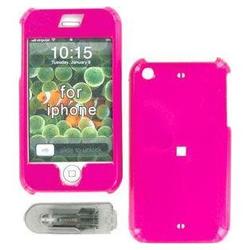 Wireless Emporium, Inc. Apple iPhone Hot Pink Snap-On Protector Case w/Swivel Belt Clip