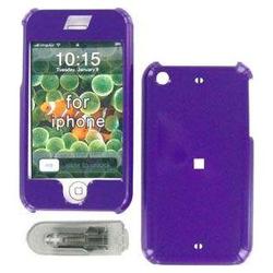 Wireless Emporium, Inc. Apple iPhone Purple Snap-On Protector Case w/Swivel Belt Clip