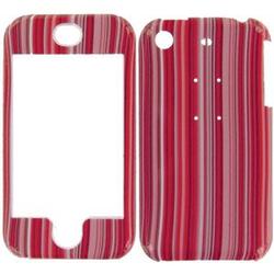 Wireless Emporium, Inc. Apple iPhone Red Stripes Snap-On Protector Case Faceplate