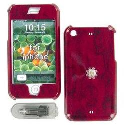 Wireless Emporium, Inc. Apple iPhone Rose Wood Snap-On Protector Case w/Swivel Belt Clip