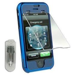 Wireless Emporium, Inc. Apple iPhone Snap-On Protector Case w/Screen Shield (Trans. Blue)