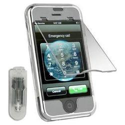 Wireless Emporium, Inc. Apple iPhone Snap-On Protector Case w/Screen Shield (Trans. Clear)