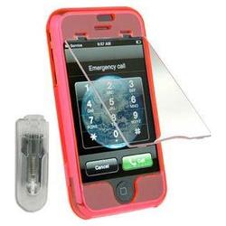 Wireless Emporium, Inc. Apple iPhone Snap-On Protector Case w/Screen Shield (Trans. Pink)