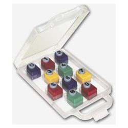 Armada Art, Inc Numeric Punch Set-Red/Yellow W/Acrylic Case