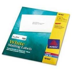 Avery-Dennison Avery Dennison Address Labels - 1 x 2.62 - 300 x Label, 10 x Sheet