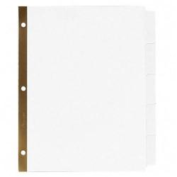 Avery-Dennison Avery Dennison Big Tab Write-On Divider with Erasable Laminated Tab - Letter - 8.5 x 11 - 5 x Tab Divider - White
