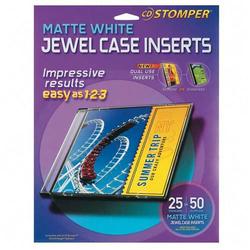 Avery-Dennison Avery Dennison CD Stomper CD Jewel Case Insert - Matte - 25 x Inserts - White