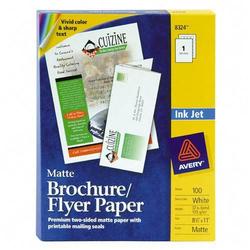 Avery-Dennison Avery Dennison Ink Jet Tri-Fold Brochure - Letter - 8.5 x 11 - Matte - 100 x Label