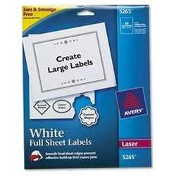 Avery-Dennison Avery Dennison Mailing Label - 8.5 Width x 11 Length - Permanent - 25 Sheet - White