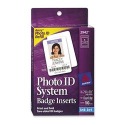 Avery-Dennison Avery Dennison Photo ID Badge Inserts - 2.25 x 3.5 - 100 x Inserts