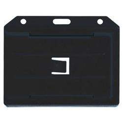 BRADY PEOPLE ID - CIPI BADGE HOLDER BLACK 2-SIDED HORIZONTAL