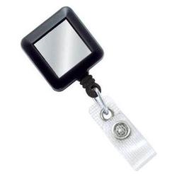 BRADY PEOPLE ID - CIPI BLACK 1-5/16IN (33MM) CLIP-ON SQUARE B
