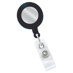 BRADY PEOPLE ID - CIPI BLACK PLASTIC ROUND WITH STICKER CLIP&