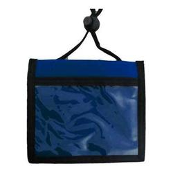 BRADY PEOPLE ID - CIPI BLUE 3-POCKET CREDENTIAL HOLDER W/ADJUS