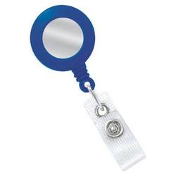 BRADY PEOPLE ID - CIPI BLUE ROUND SPRING CLIP REEL SILVER STI (2120-4502)