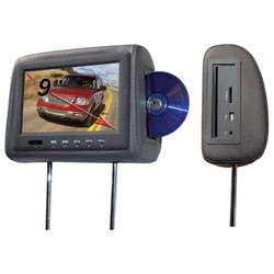 Bravo View BRAVO VIEW HRS-090GDVD 9 LCD Side Load DVD Player in Headrest (Gray)