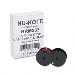 Nu-Kote International BRM233 Black/Red Nylon Ribbon for Casio EPC 12, KP100, KP180, KP200 Calculators (NUKBRM233)