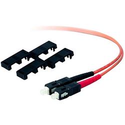 BELKIN COMPONENTS Belkin Fiber Optic Duplex Patch Cable - 2 x SC - 2 x SC - 49.21ft - Orange