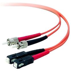 BELKIN COMPONENTS Belkin Fiber Optic Duplex Patch Cable - 2 x ST - 2 x SC - 49.21ft - Orange