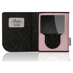 Belkin Folio Case for iPod nano - Leather - Cameo Pink, Chocolate