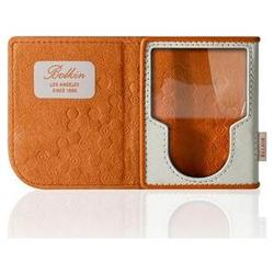 Belkin Folio Case for iPod nano - Leather - Persimmon, Bone