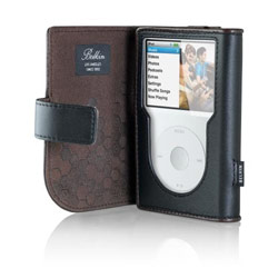 BELKIN COMPONENTS Belkin Leather Folio for iPod classic (Black/Chocolate)