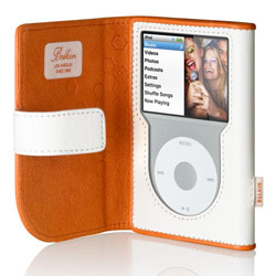 BELKIN COMPONENTS Belkin Leather Folio for iPod classic (Persimmion/Bone)