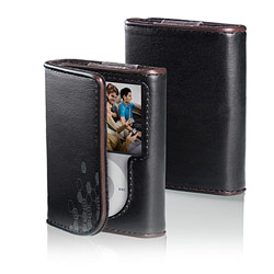 BELKIN COMPONENTS Belkin Leather Folio for iPod nano (Black/Chocolate)